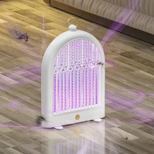 مصباح قاتل الناموس الكهربائي 360° – حماية قوية ونوم هادئ بلا إزعاج 💜✨