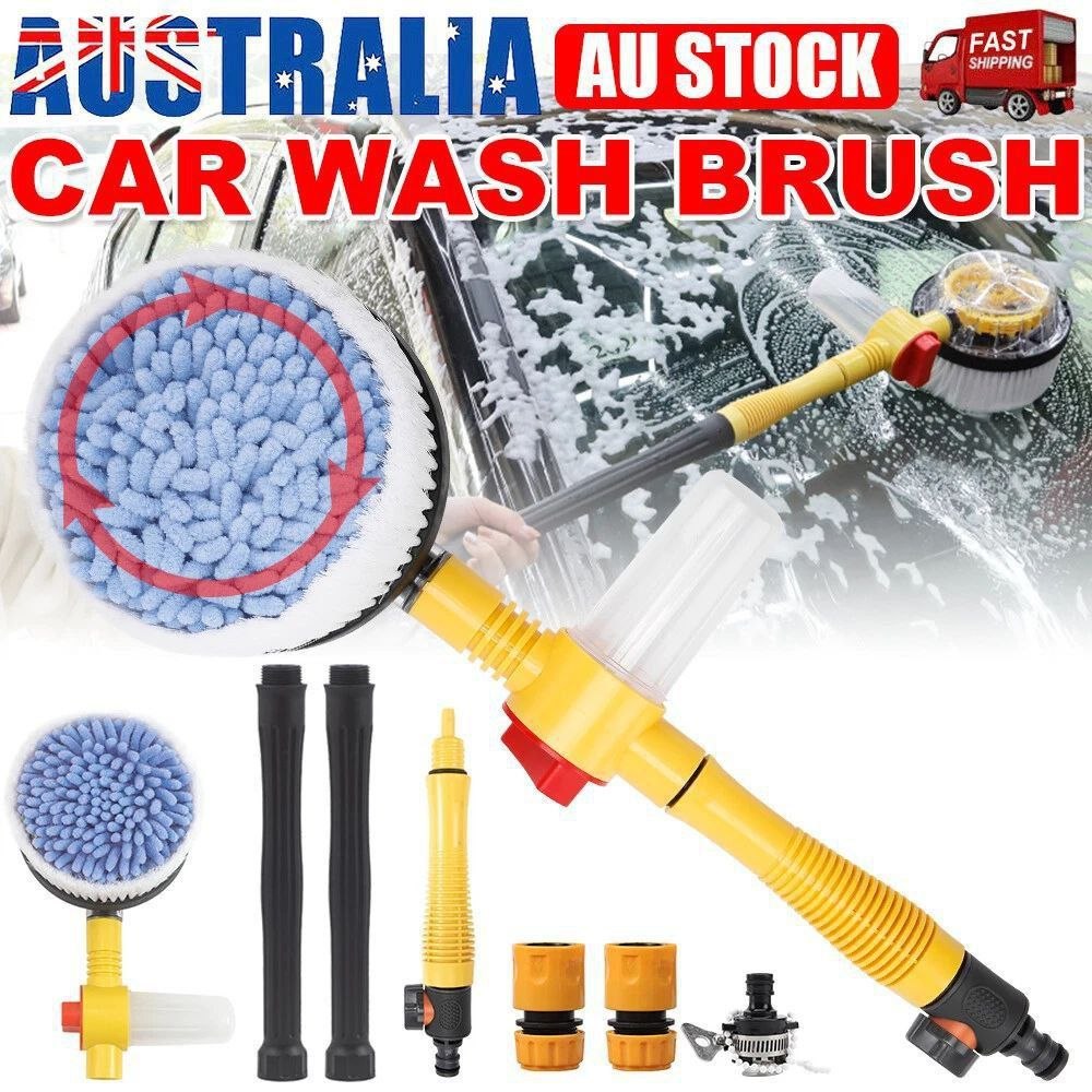 فرشاة غسيل السيارات 360° – تنظيف سريع وقوي بلا تعب 💦✨